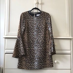 Likely Leopard Bell Sleeve Dress